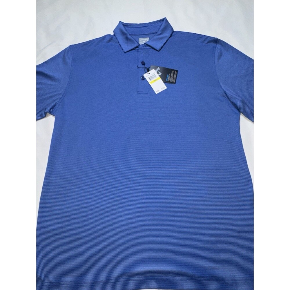 Men's Callaway Opti Dri Cooling Golf Polo Blue Size Med New With Tags